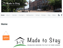 Tablet Screenshot of madetostay.org